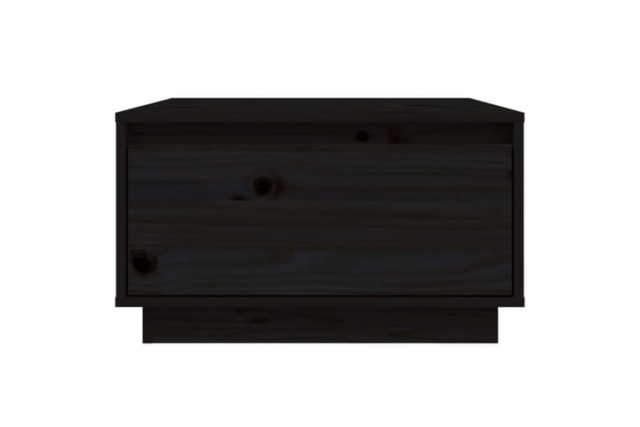 Sohvapöytä musta 55x56x32 cm täysi mänty - Musta - Sohvapöytä