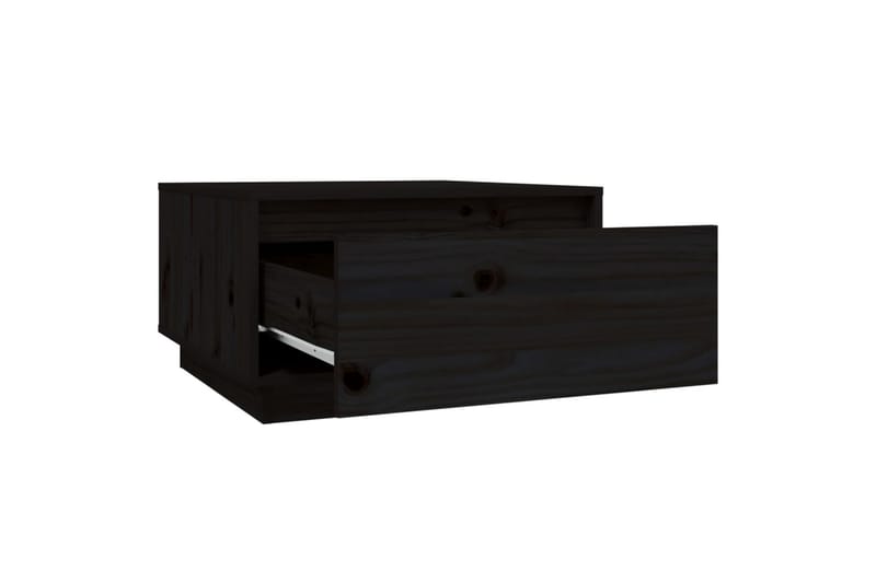 Sohvapöytä musta 55x56x32 cm täysi mänty - Musta - Huonekalut - Pöytä & ruokailuryhmä - Sohvapöytä