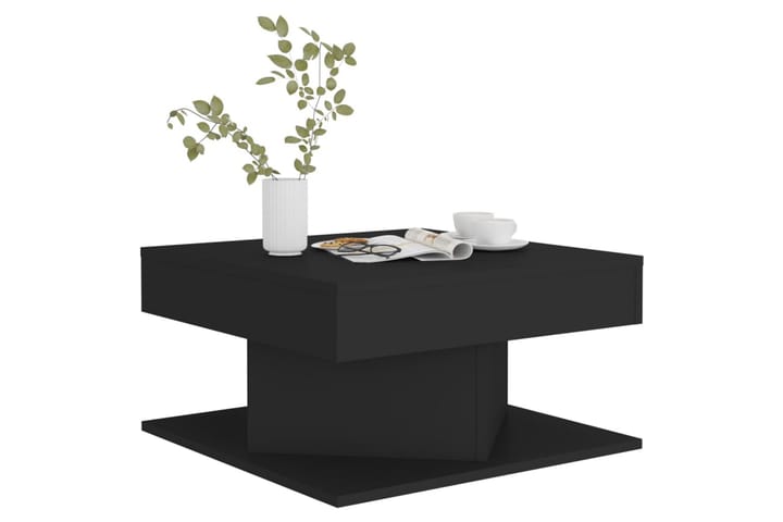 Sohvapöytä musta 57x57x30 cm lastulevy - Musta - Sohvapöytä