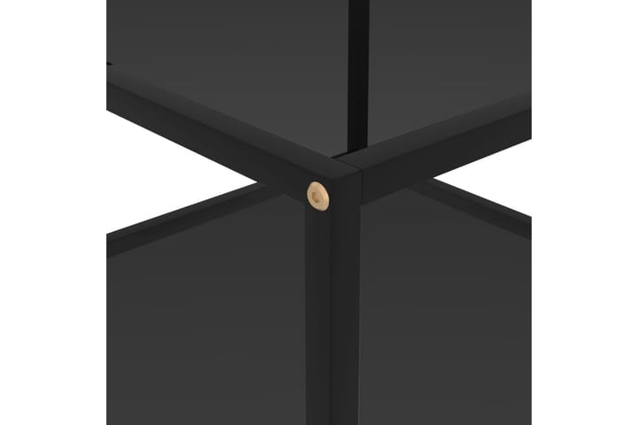 Sohvapöytä musta 60x60x35 cm karkaistu lasi - Musta - Sohvapöytä