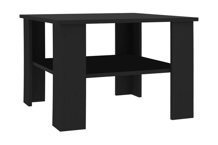 Sohvapöytä musta 60x60x42 cm lastulevy - Musta - Sohvapöytä