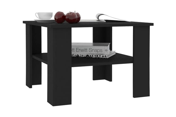 Sohvapöytä musta 60x60x42 cm lastulevy - Musta - Sohvapöytä