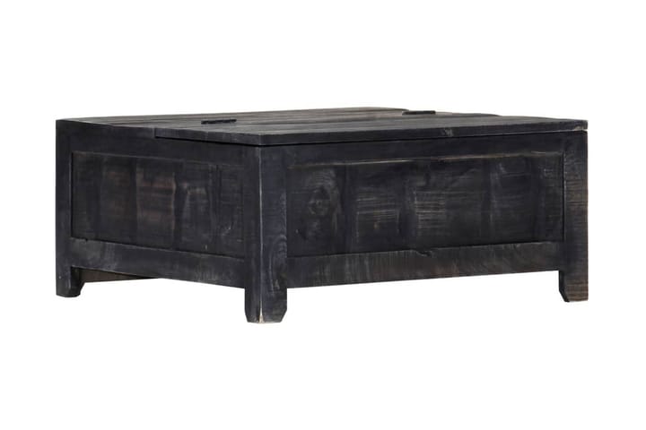 Sohvapöytä musta 65x65x30 cm täysi mangopuu - Musta - Sohvapöytä