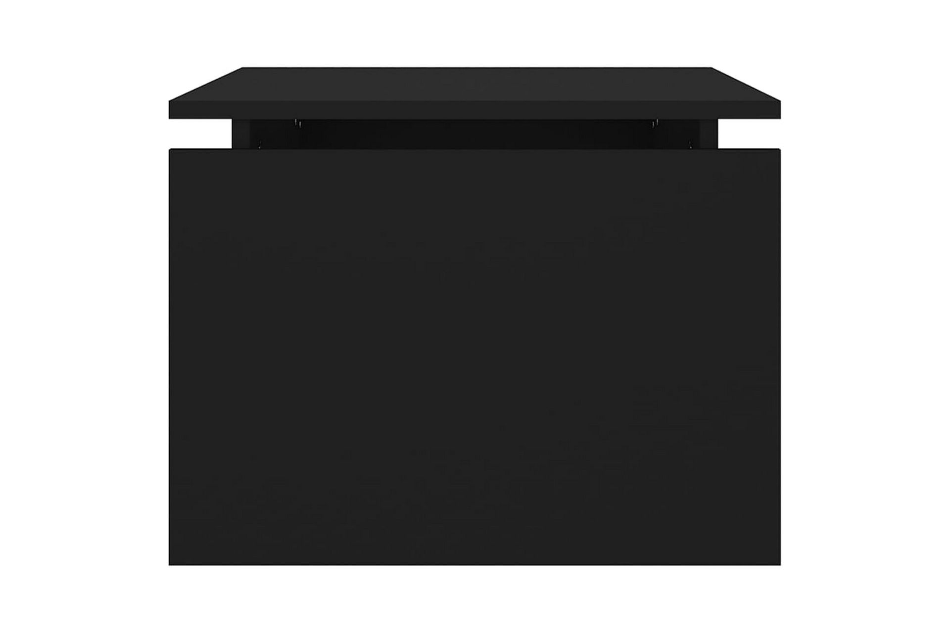 Sohvapöytä musta 68x50x38 cm lastulevy - Musta - Huonekalut - Pöytä & ruokailuryhmä - Sohvapöytä