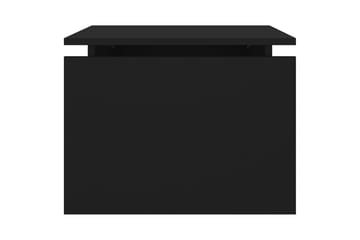 Sohvapöytä musta 68x50x38 cm lastulevy - Musta - Huonekalut - Pöytä & ruokailuryhmä - Sohvapöytä