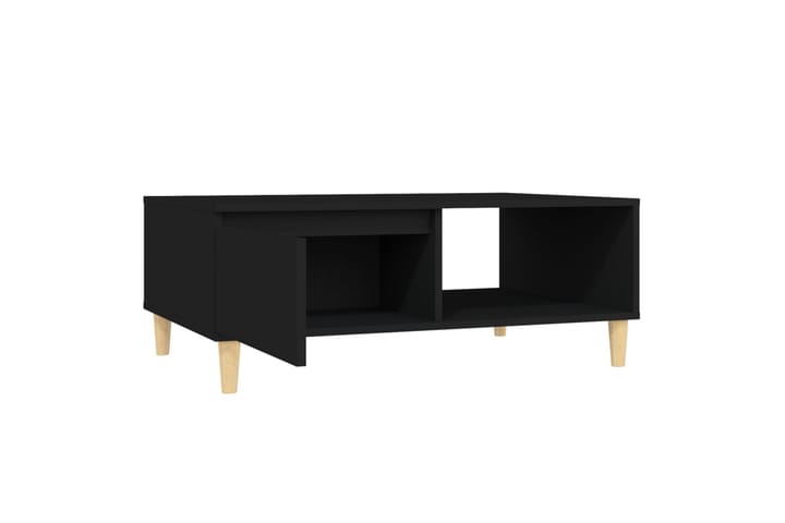 Sohvapöytä musta 90x60x35 cm lastulevy - Musta - Sohvapöytä