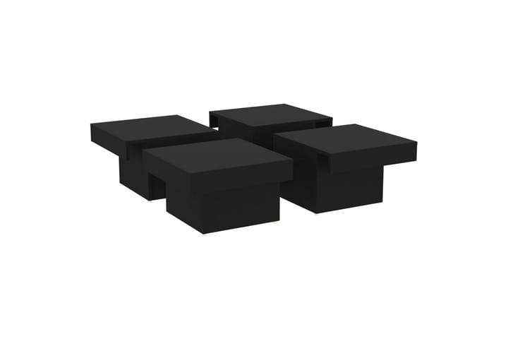 Sohvapöytä musta 90x90x28 cm lastulevy - Sohvapöytä