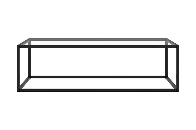Sohvapöytä musta karkaistu lasi 120x50x35 cm - Musta - Sohvapöytä