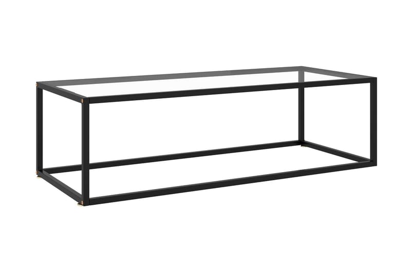 Sohvapöytä musta karkaistu lasi 120x50x35 cm - Musta - Huonekalut - Pöytä & ruokailuryhmä - Sohvapöytä