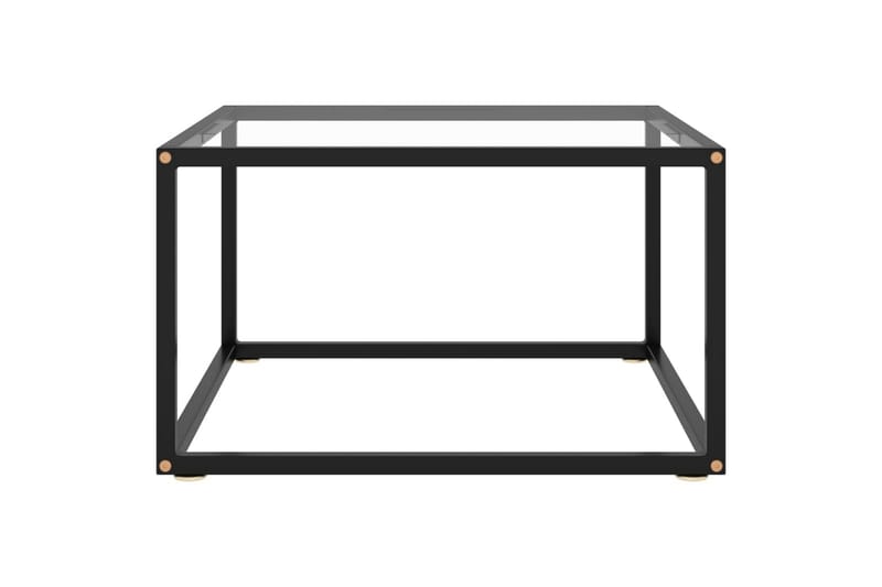 Sohvapöytä musta karkaistu lasi 60x60x35 cm - Musta - Huonekalut - Pöytä & ruokailuryhmä - Sohvapöytä