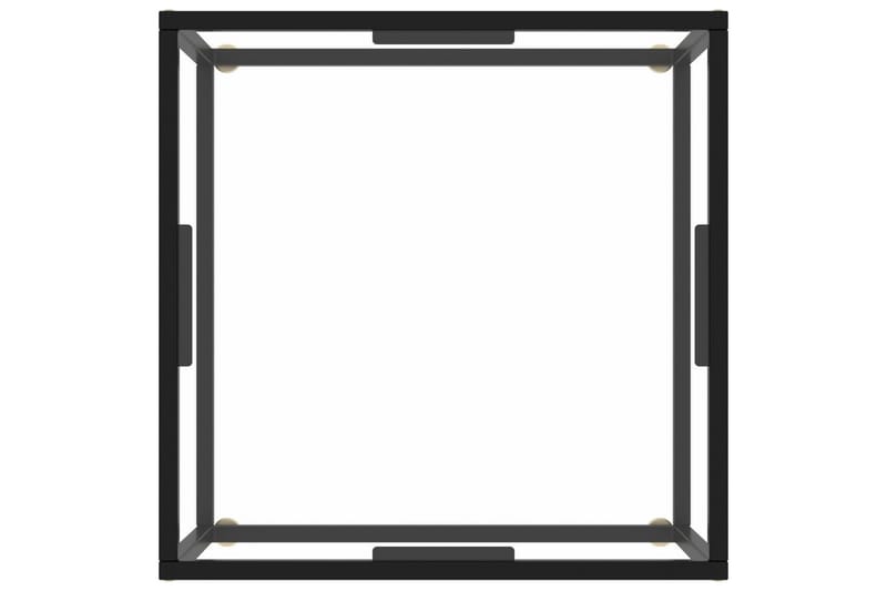 Sohvapöytä musta karkaistu lasi 60x60x35 cm - Musta - Huonekalut - Pöytä & ruokailuryhmä - Sohvapöytä