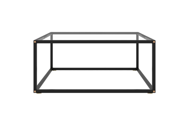 Sohvapöytä musta karkaistu lasi 80x80x35 cm - Musta - Huonekalut - Pöytä & ruokailuryhmä - Sohvapöytä