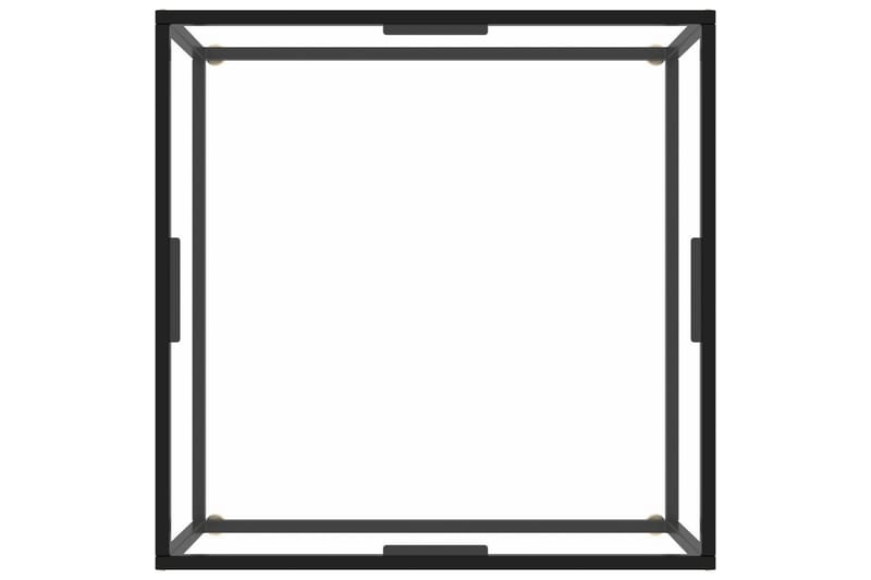 Sohvapöytä musta karkaistu lasi 80x80x35 cm - Musta - Huonekalut - Pöytä & ruokailuryhmä - Sohvapöytä