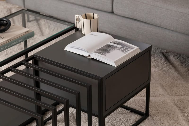 Sohvapöytä Natsumi 90 cm - Musta - Huonekalut - Pöytä & ruokailuryhmä - Sohvapöytä