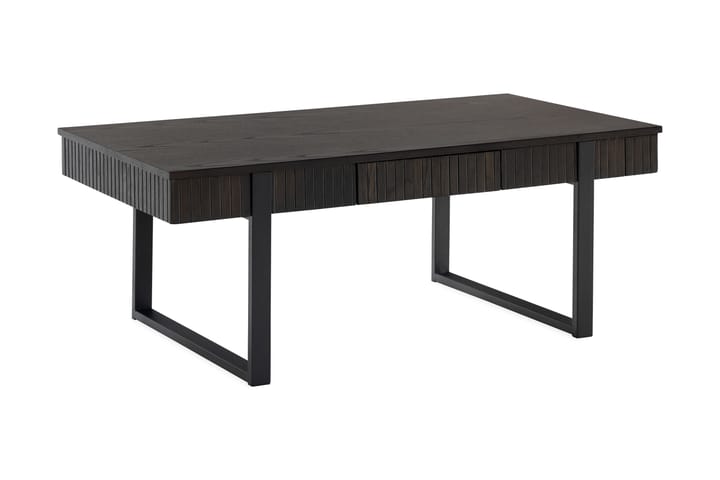 Sohvapöytä Nelchina 60 cm - Tummanruskea/Mattamusta - Sohvapöytä