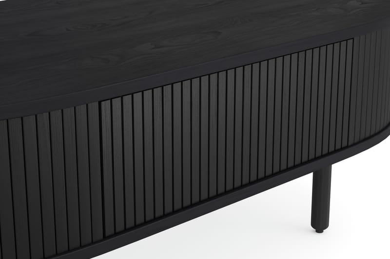 Sohvapöytä Noira 118 cm Soikea Laatikolla - Musta - Huonekalut - Pöytä & ruokailuryhmä - Sohvapöytä