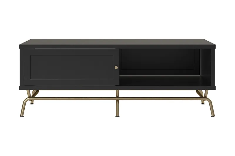 Sohvapöytä Nova 122 cm Säilytyksellä Musta, undefined
