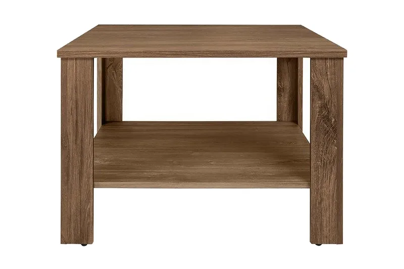 Sohvapöytä Odensala 68 cm Säilytyksellä Hylly Tammi, Ruskea
