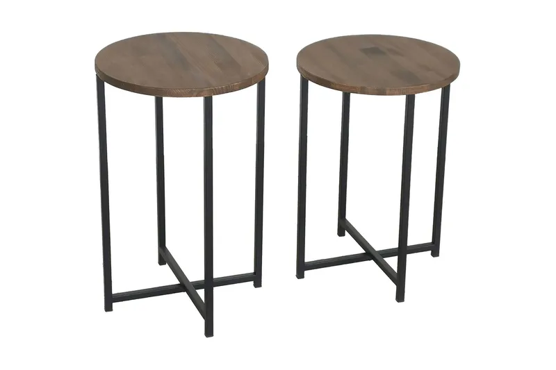 Sohvapöytä Olfat 35x35x35 cm Pyöreä, Ruskea