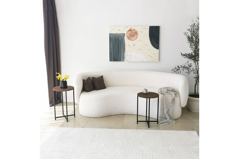 Sohvapöytä Olfat 35x35x35 cm Pyöreä - Ruskea - Huonekalut - Pöytä & ruokailuryhmä - Sohvapöytä