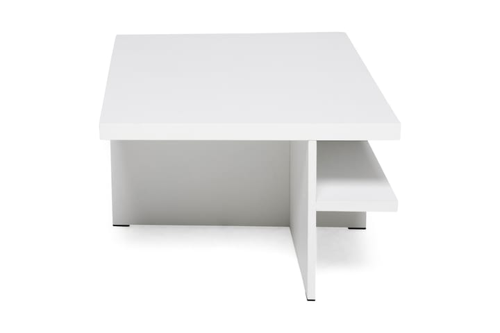 Sohvapöytä Oliver 100 cm 2 jakkaran paikkaa - Valkoinen - Sohvapöytä