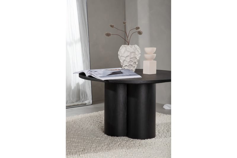 Sohvapöytä Olivia 80 cm Pyöreä - Musta - Huonekalut - Pöytä & ruokailuryhmä - Sohvapöytä
