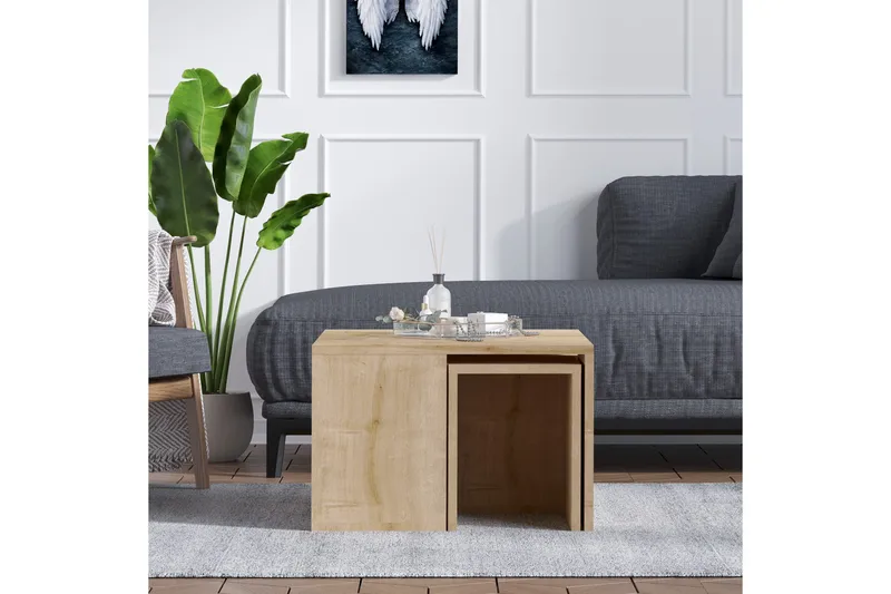 Sohvapöytä Ortano 60 cm - Luonnonväri/Ruskea - Huonekalut - Pöytä & ruokailuryhmä - Sohvapöytä
