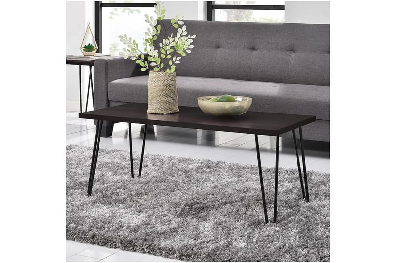 Sohvapöytä Owen 107 cm Espresso/Musta - Dorel Home - Huonekalut - Pöytä & ruokailuryhmä - Sohvapöytä