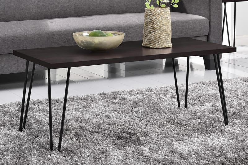 Sohvapöytä Owen 107 cm Espresso/Musta - Dorel Home - Huonekalut - Pöytä & ruokailuryhmä - Sohvapöytä