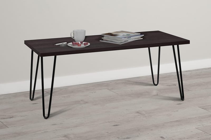 Sohvapöytä Owen 107 cm Espresso/Musta - Dorel Home - Huonekalut - Pöytä & ruokailuryhmä - Sohvapöytä