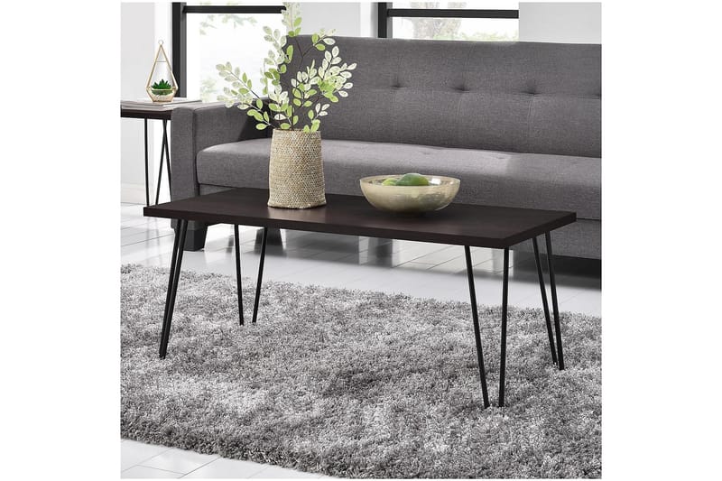 Sohvapöytä Owen 107 cm Espresso/Musta - Dorel Home - Huonekalut - Pöytä & ruokailuryhmä - Sohvapöytä