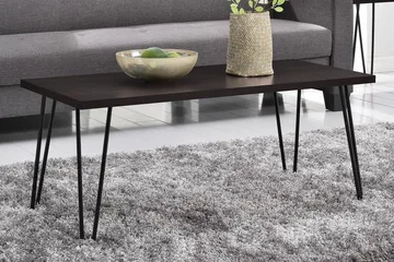 Sohvapöytä Owen 107 cm Espresso/Musta - Dorel Home - Huonekalut - Pöytä & ruokailuryhmä - Sohvapöytä