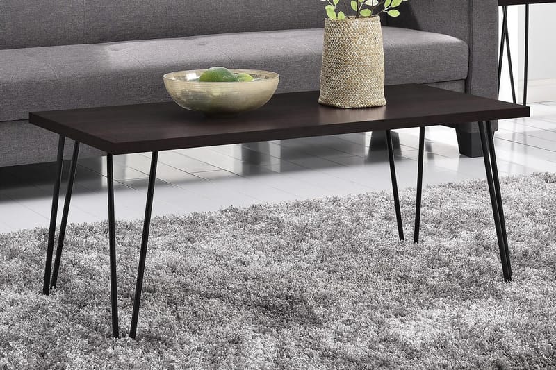 Sohvapöytä Owen 107 cm Espresso/Musta - Dorel Home - Huonekalut - Pöytä & ruokailuryhmä - Sohvapöytä