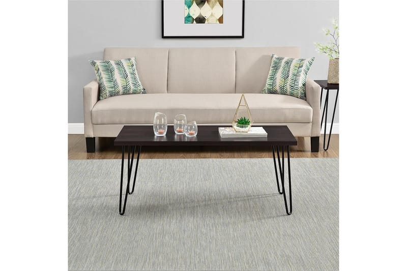 Sohvapöytä Owen 107 cm Espresso/Musta - Dorel Home - Huonekalut - Pöytä & ruokailuryhmä - Sohvapöytä