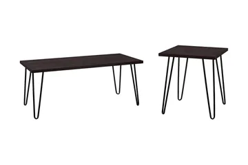 Sohvapöytä Owen 107 cm Espresso/Musta - Dorel Home - Huonekalut - Pöytä & ruokailuryhmä - Sohvapöytä