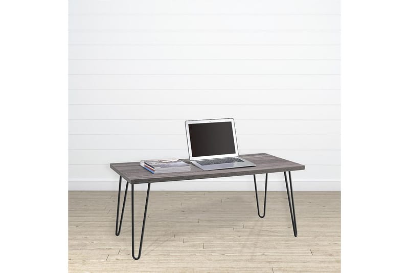 Sohvapöytä Owen 107 cm Harmaa/Musta - Dorel Home - Huonekalut - Pöytä & ruokailuryhmä - Sohvapöytä