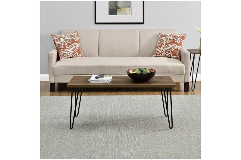 Sohvapöytä Owen 107 cm Pähkinänruskea/Musta - Dorel Home - Huonekalut - Pöytä & ruokailuryhmä - Sohvapöytä