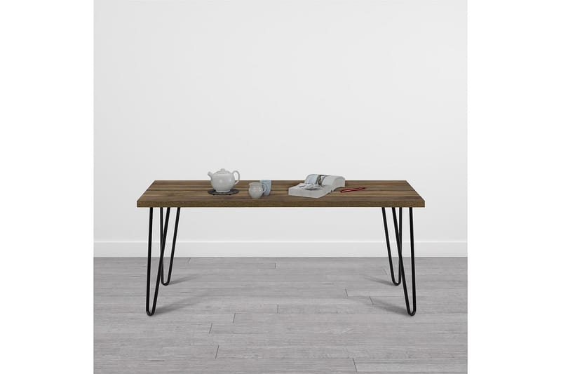 Sohvapöytä Owen 107 cm Pähkinänruskea/Musta - Dorel Home - Huonekalut - Pöytä & ruokailuryhmä - Sohvapöytä