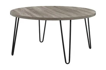 Sohvapöytä Owen 90 cm Soikea Pyöreä Harmaa/Musta - Dorel Home - Huonekalut - Pöytä & ruokailuryhmä - Sohvapöytä