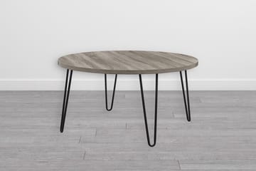 Sohvapöytä Owen 90 cm Soikea Pyöreä Harmaa/Musta - Dorel Home - Huonekalut - Pöytä & ruokailuryhmä - Sohvapöytä