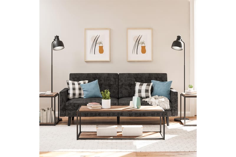 Sohvapöytä Quincy 125x52 cm Tummanruskea - Dorel Home - Huonekalut - Pöytä & ruokailuryhmä - Sohvapöytä