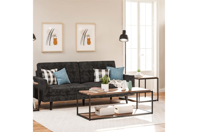 Sohvapöytä Quincy 125x52 cm Tummanruskea - Dorel Home - Huonekalut - Pöytä & ruokailuryhmä - Sohvapöytä