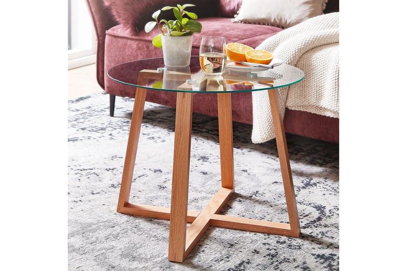 Sohvapöytä Rachid 58 cm Pyöreä - Luonnonväri - Huonekalut - Pöytä & ruokailuryhmä - Sohvapöytä