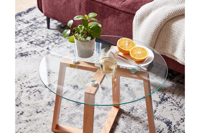 Sohvapöytä Rachid 58 cm Pyöreä - Luonnonväri - Huonekalut - Pöytä & ruokailuryhmä - Sohvapöytä