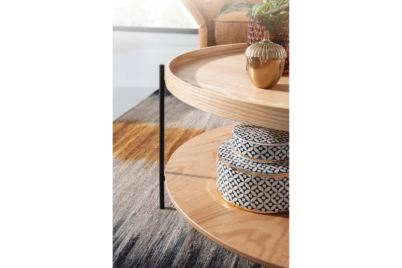 Sohvapöytä Rachid 78 cm Pyöreä - Luonnonväri - Huonekalut - Pöytä & ruokailuryhmä - Sohvapöytä