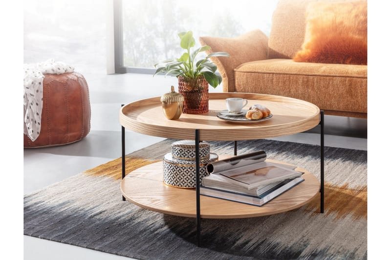 Sohvapöytä Rachid 78 cm Pyöreä - Luonnonväri - Huonekalut - Pöytä & ruokailuryhmä - Sohvapöytä