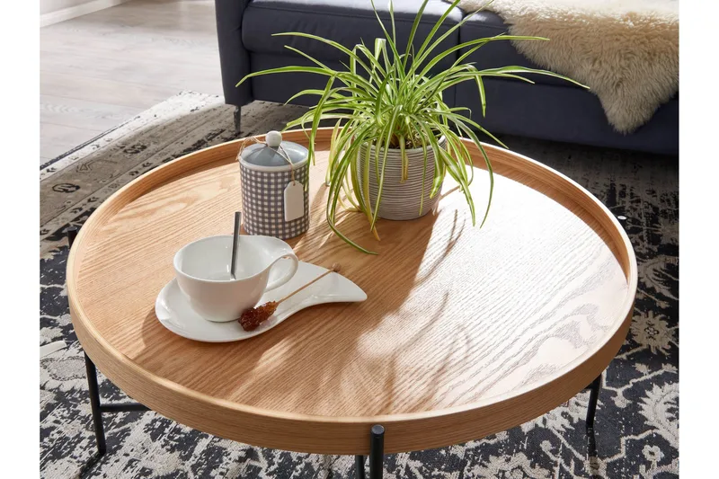 Sohvapöytä Rachid 78 cm Pyöreä - Luonnonväri - Huonekalut - Pöytä & ruokailuryhmä - Sohvapöytä