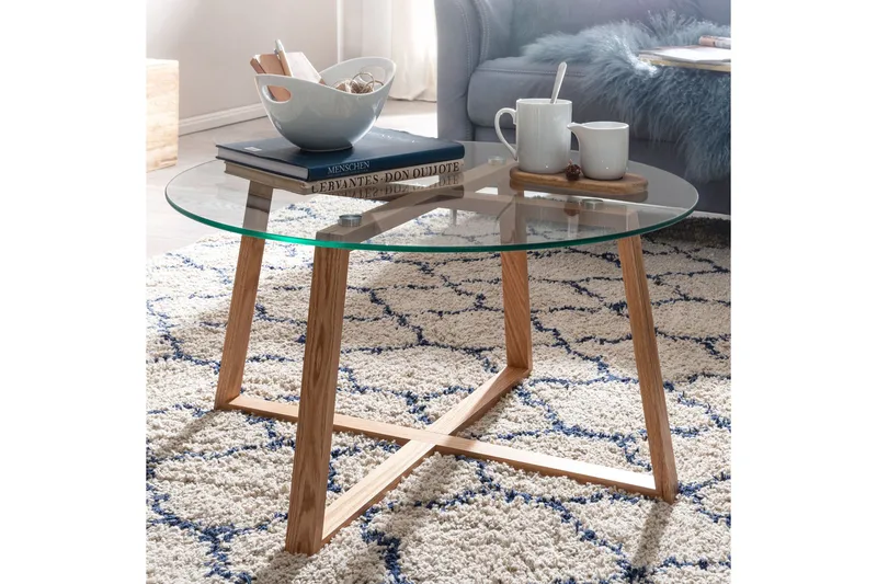 Sohvapöytä Rachid 78 cm Pyöreä - Luonnonväri - Huonekalut - Pöytä & ruokailuryhmä - Sohvapöytä