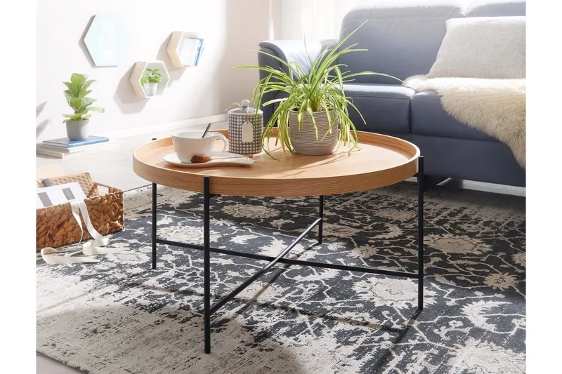 Sohvapöytä Rachid 78 cm Pyöreä - Luonnonväri - Huonekalut - Pöytä & ruokailuryhmä - Sohvapöytä