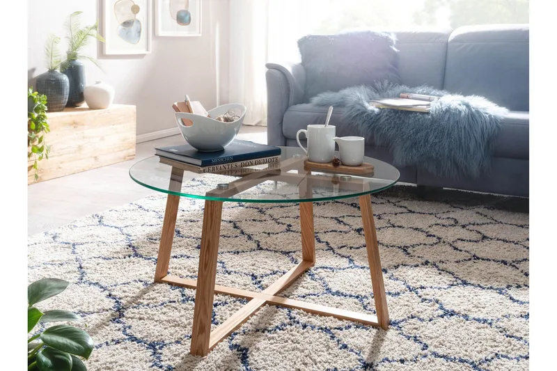 Sohvapöytä Rachid 78 cm Pyöreä - Luonnonväri - Huonekalut - Pöytä & ruokailuryhmä - Sohvapöytä